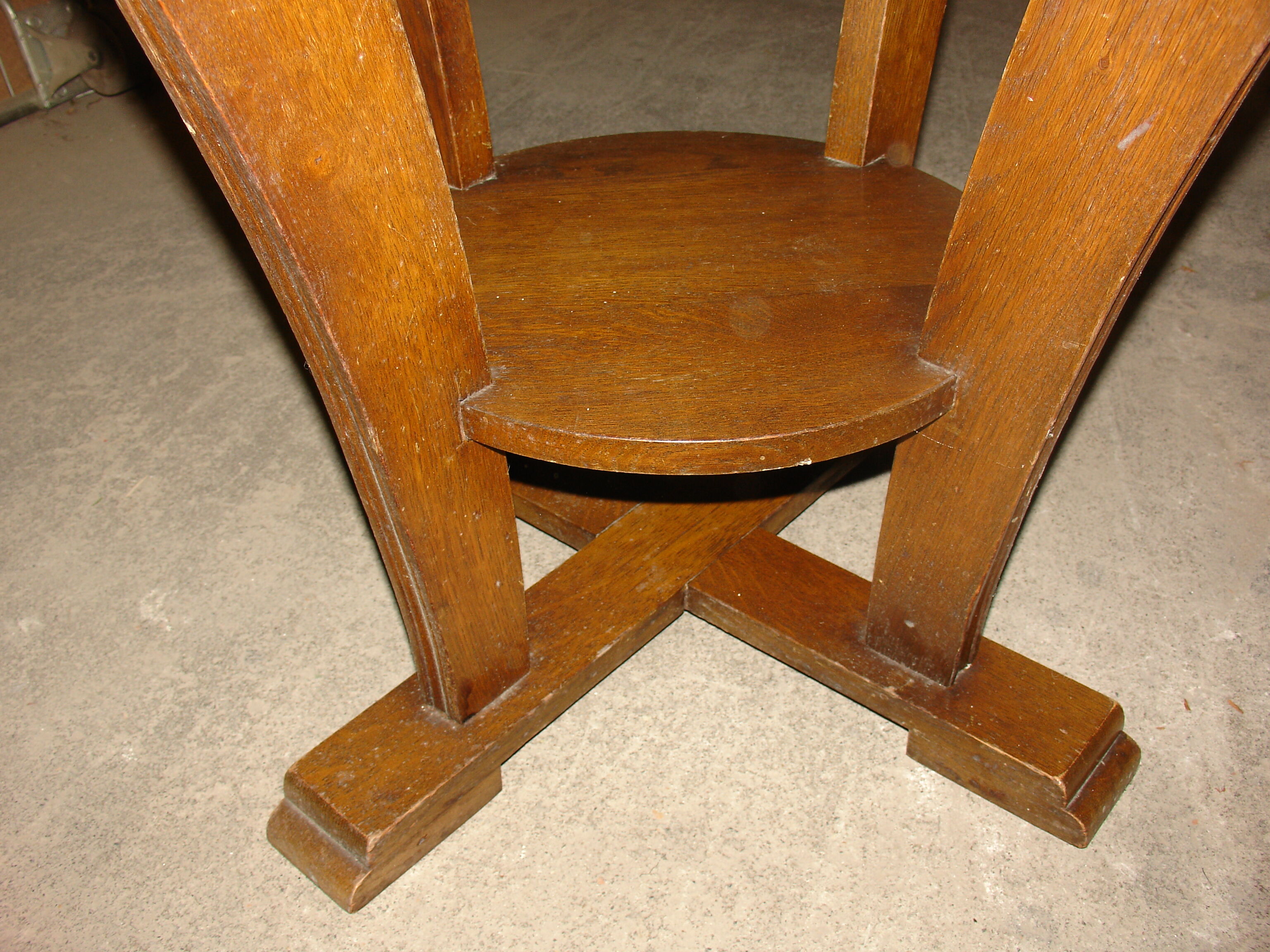 Art Deco period oak side table