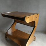 TV console cabinet from the 60s, on casters
