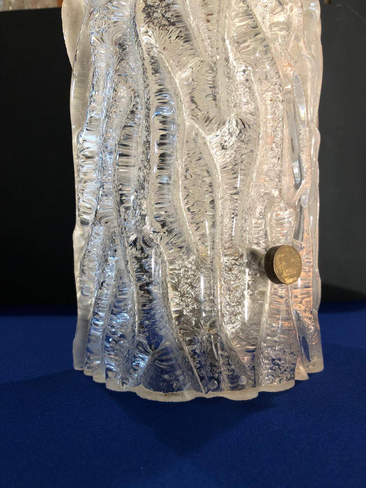 Pair of crystal wall lights for vintage Kalmar