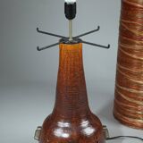 Large resin table lamp from the Accolay workshops, 70s
