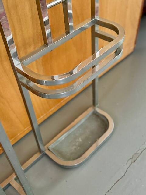 Art deco wall-mounted coat rack