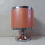 Vintage pink and silver lamp