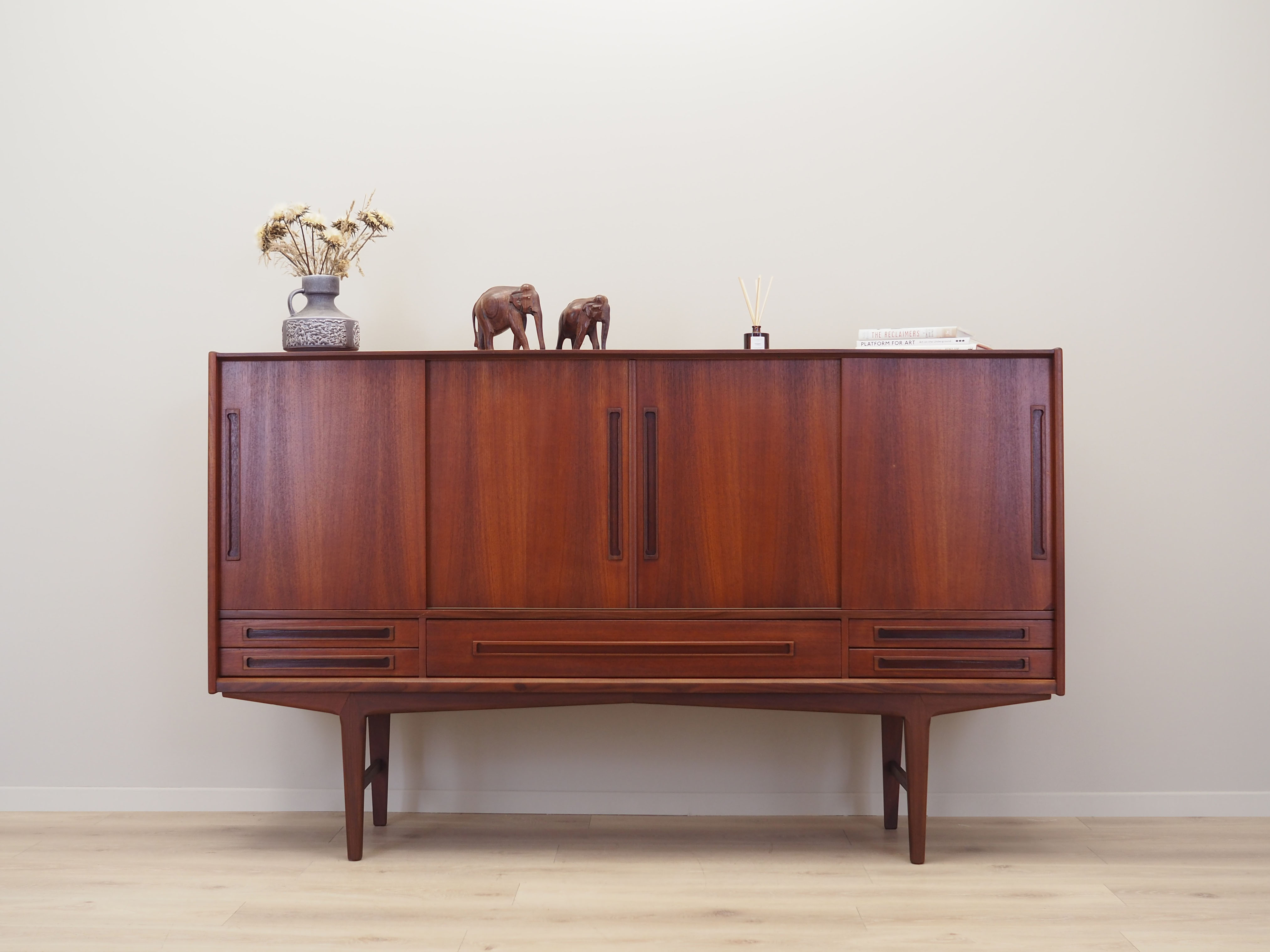 Teak highboard, Danish design, 1960s, Denmark