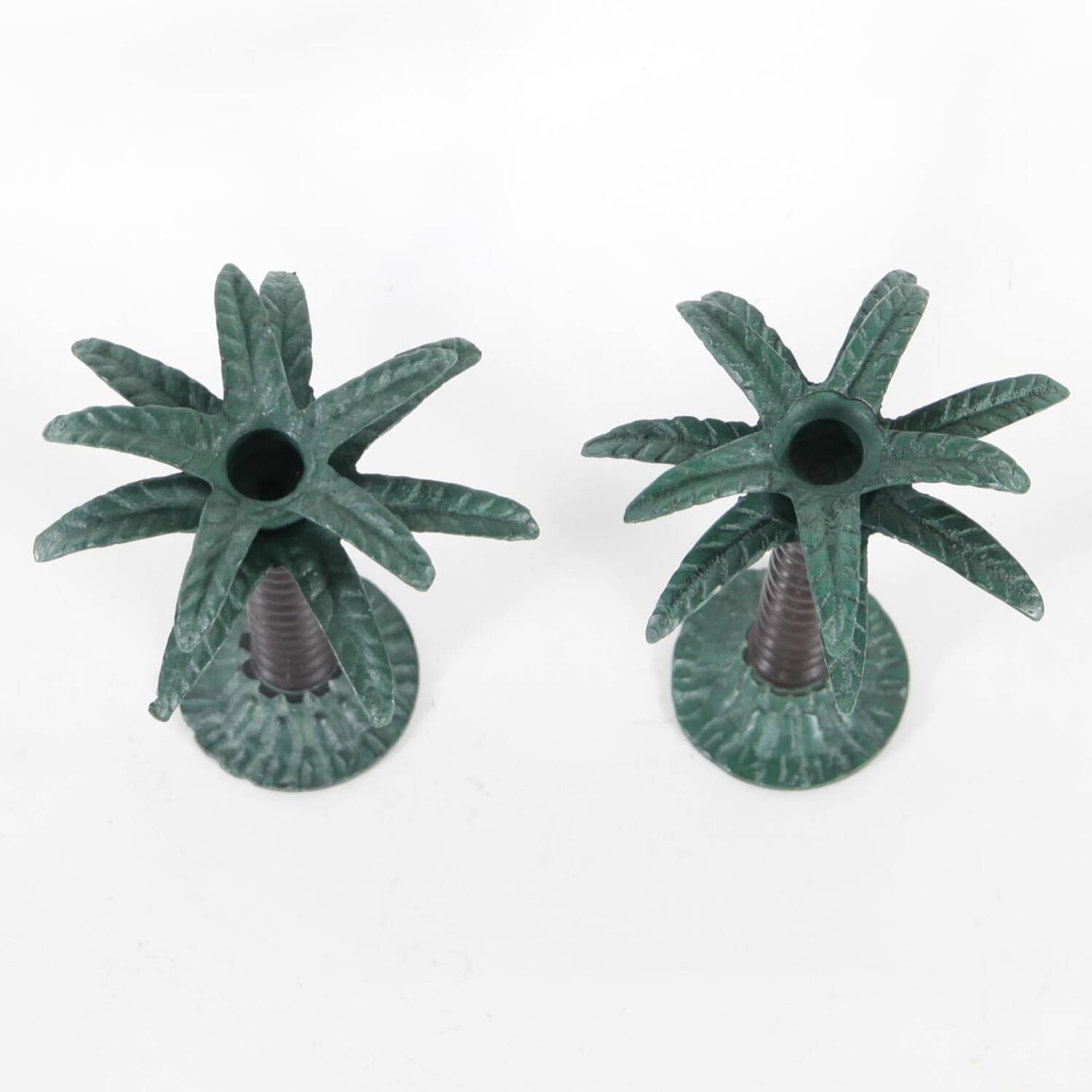 Lot de bougeoirs en laiton