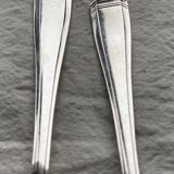 Set of 12 silver-plated metal Art Deco teaspoons.