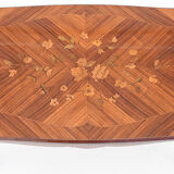 Coffee table in rosewood marquetry