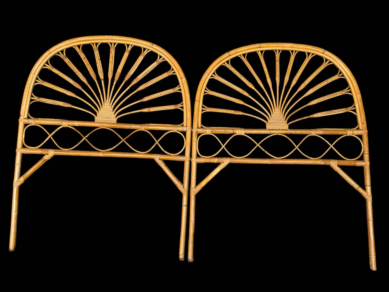 1960s Rattan Headboard from Italy