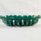 Fruit cup in openwork ceramic green