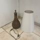Large vintage ceramic/stoneware table lamp signed Parabis (H 86)