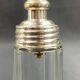 Glass and silver metal sugar shaker