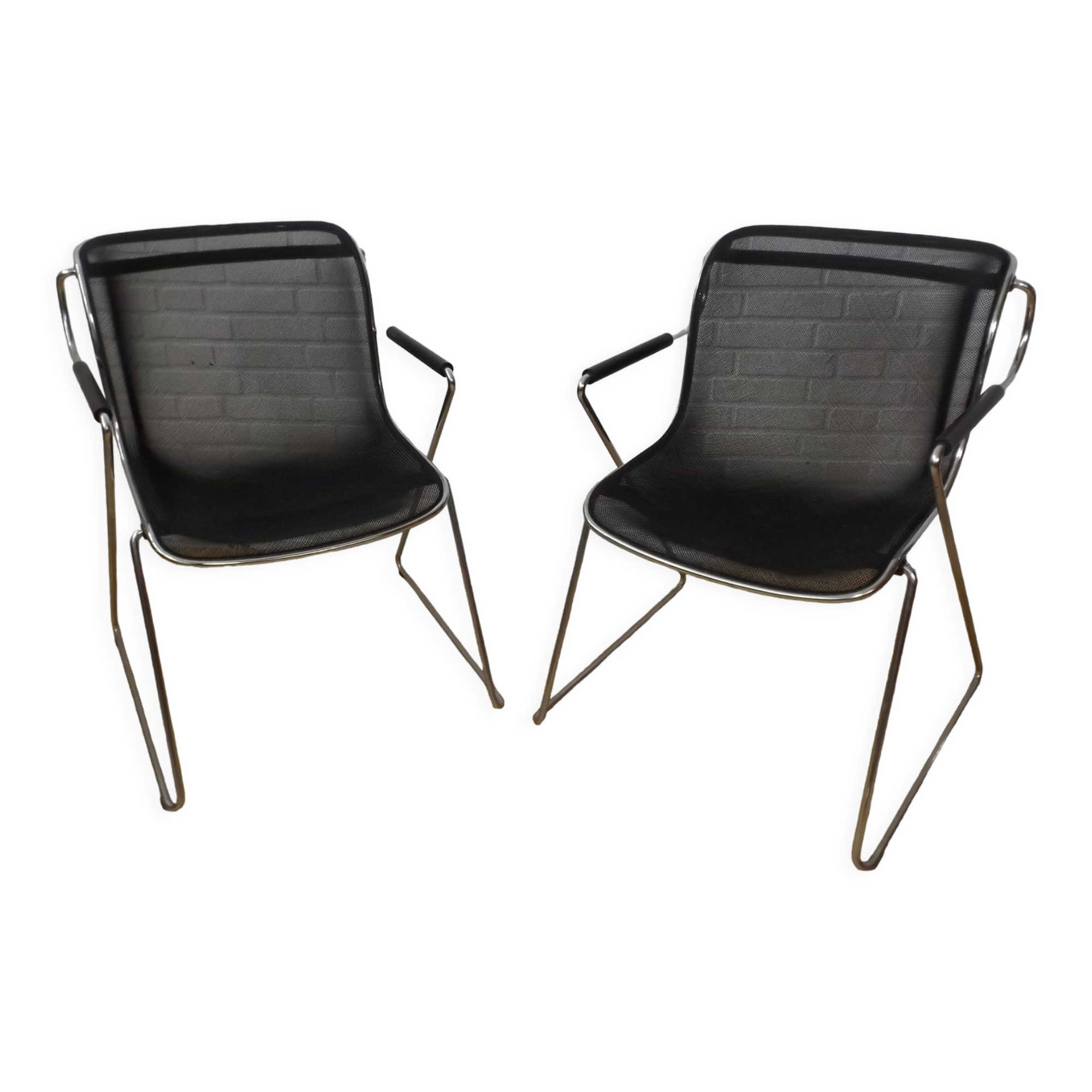 2 Penelope chairs by Charles Pollock