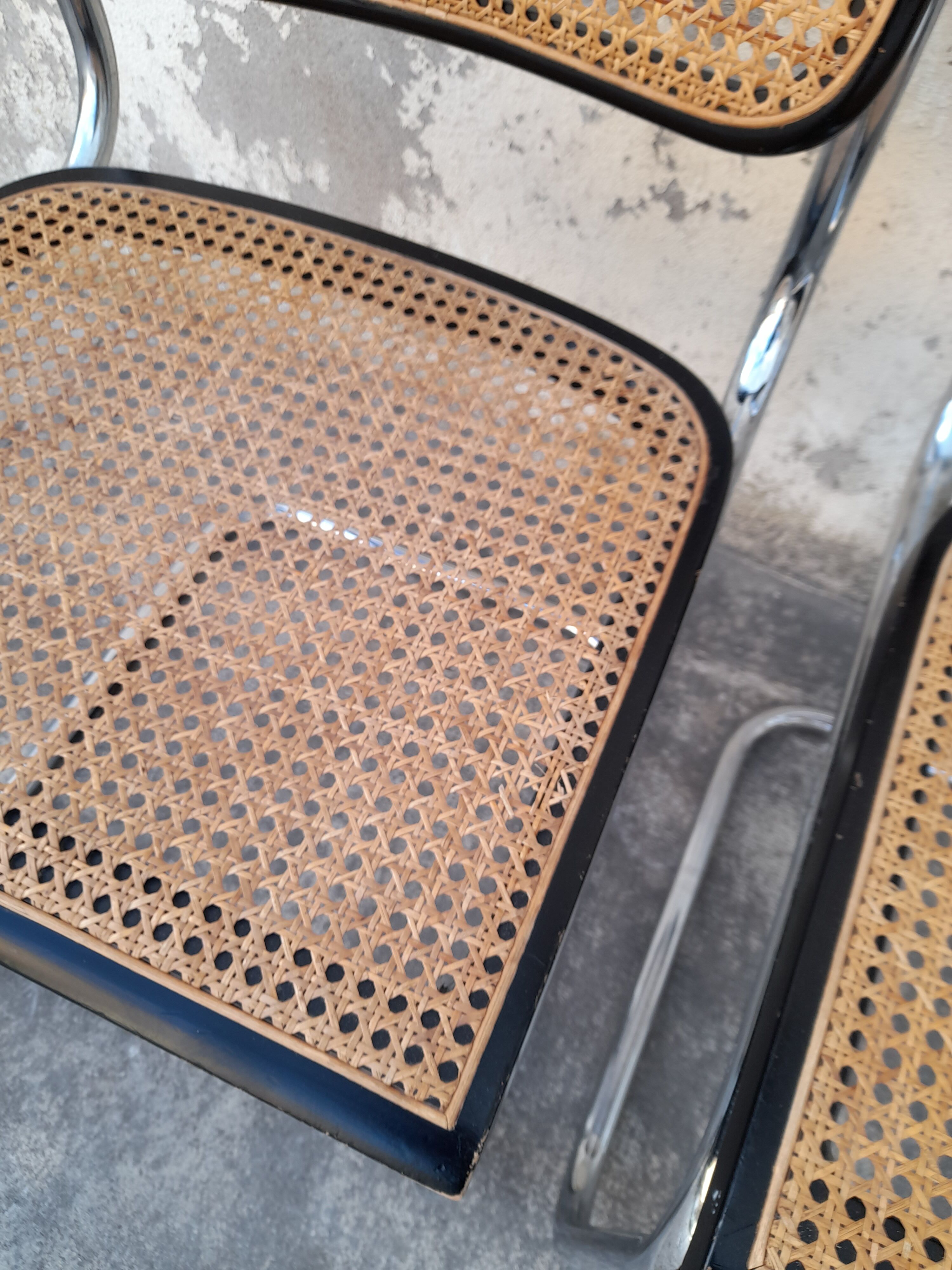 Pair of Chairs B32 cesca Marcel Breuer