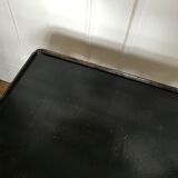 Black rattan coffee table