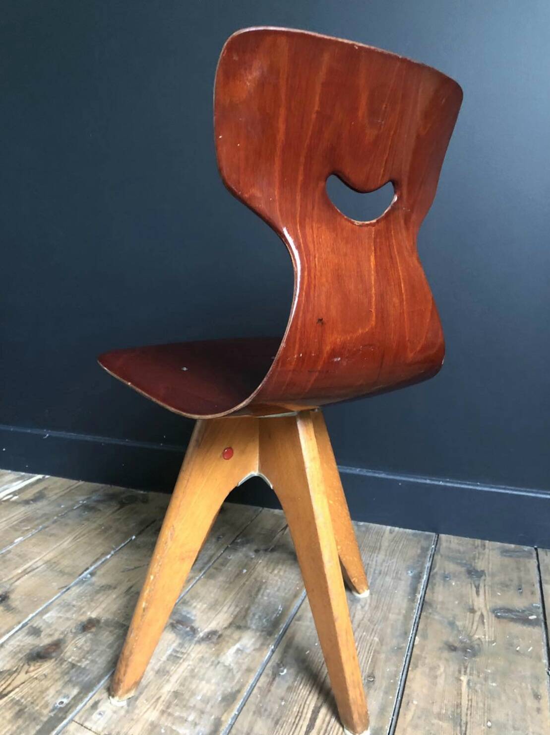 Vintage Smile chairs by Adam Stegner, antique designer seats