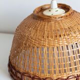Vintage wicker pendant lamp