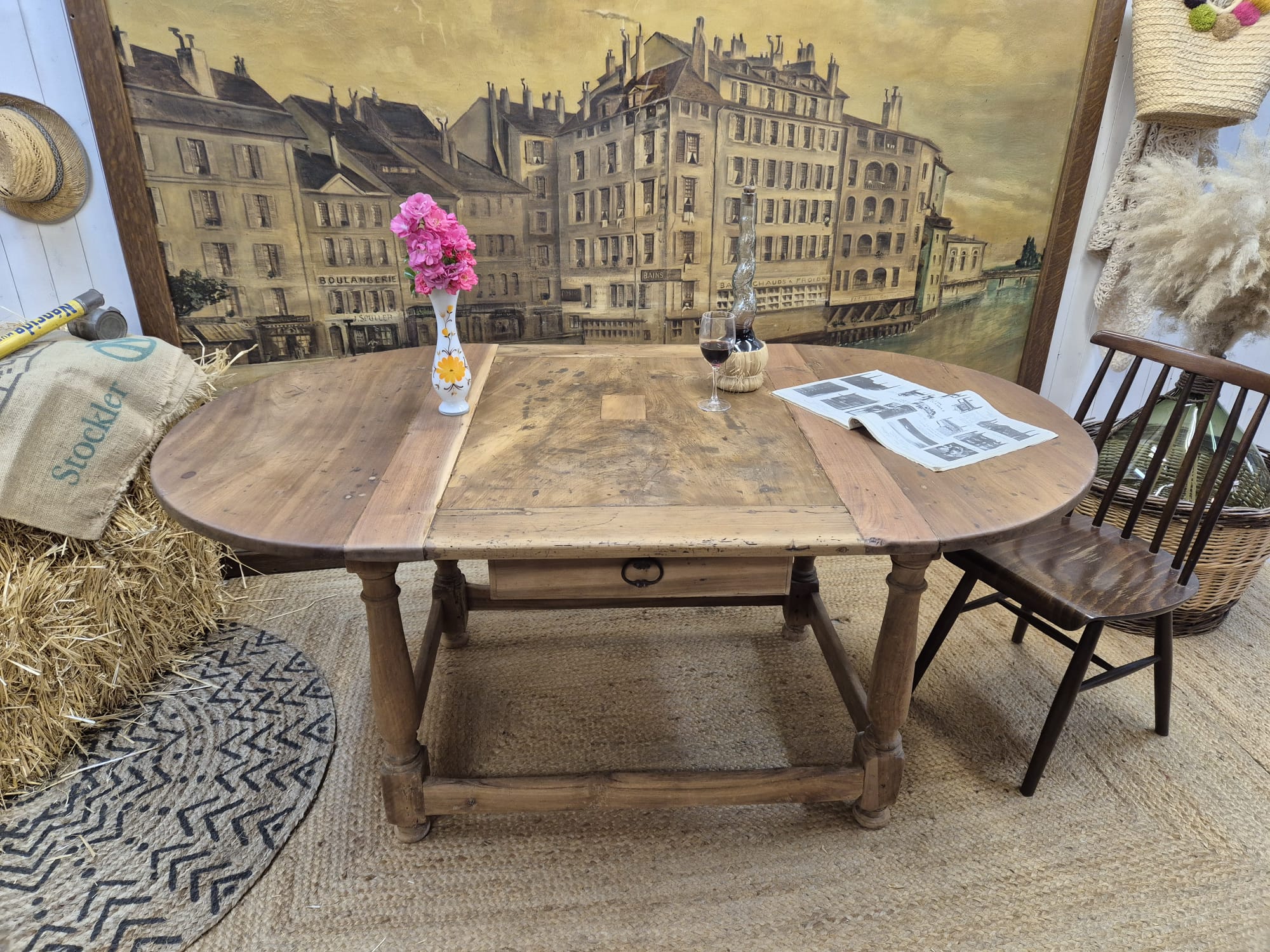 Very old farmhouse table
