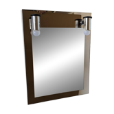 Miroir vintage avec appliques.
