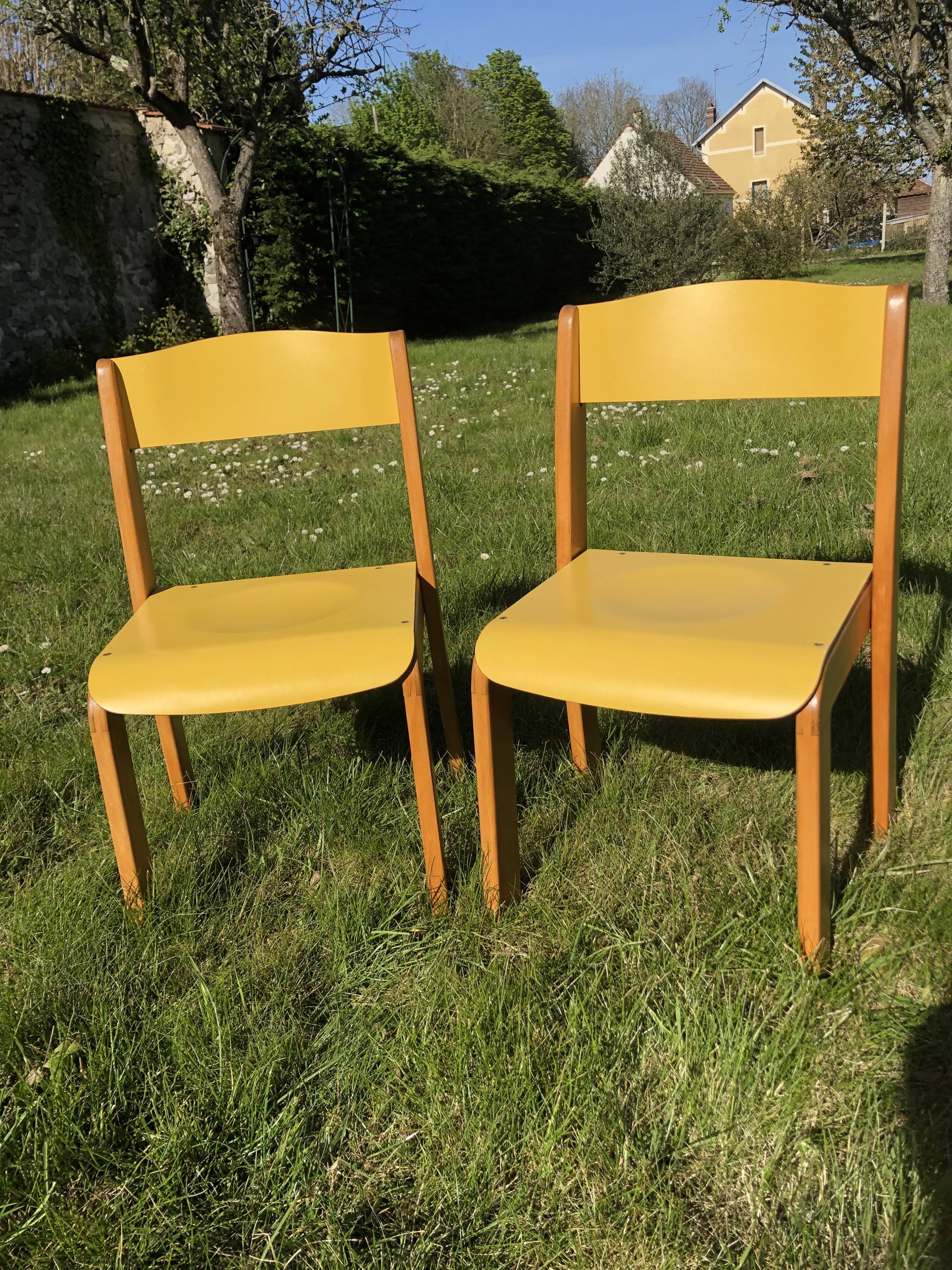 Paire de chaises enfant