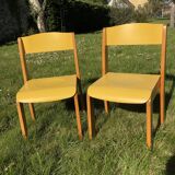 Paire de chaises enfant