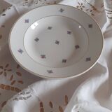 Hollow plate porcelain Luneville Floréal
