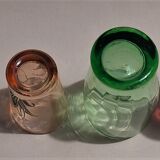 Vintage shooter shot glasses series of six assorted colors