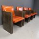 Vintage french armchairs in leather by Maison Vandamme, 1970s