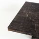 Vintage coffee table. Veined marble. France, 1970s