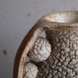 Old art deco granite enamel vase