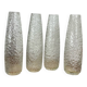 Set of 4 vintage bubble glass tulips for wall lamp chandelier.