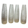 Set of 4 vintage bubble glass tulips for wall lamp chandelier.