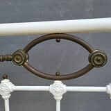 Art Deco brass almond metal bed 120x190