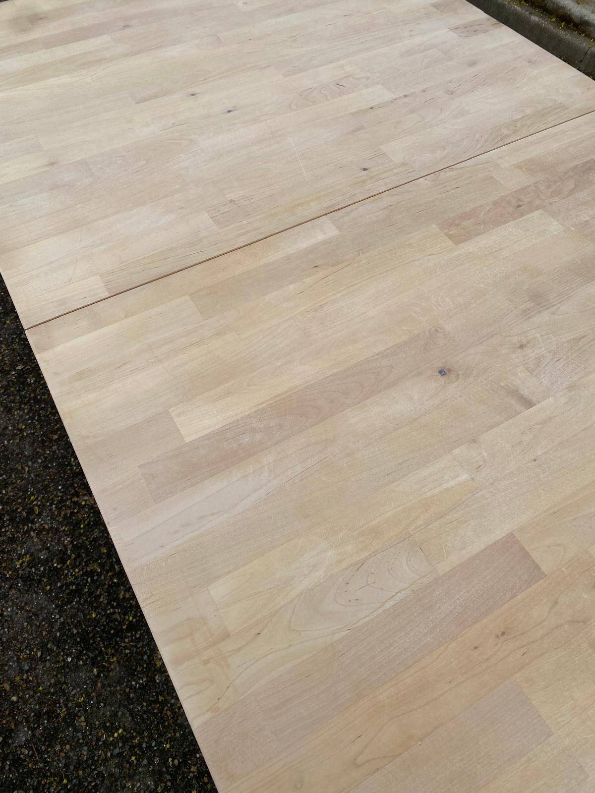Table à manger scandinave en bois massif 155-210cm