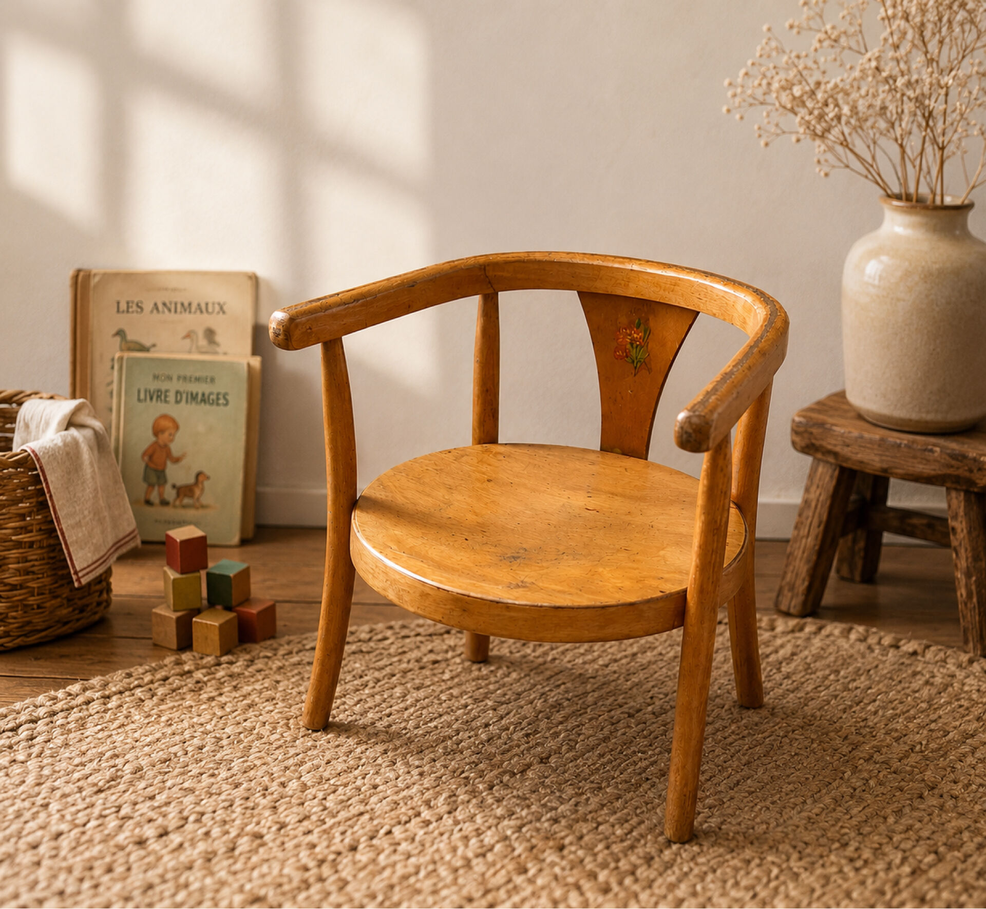 Fauteuil enfant Baumann modèle 392 des années 50