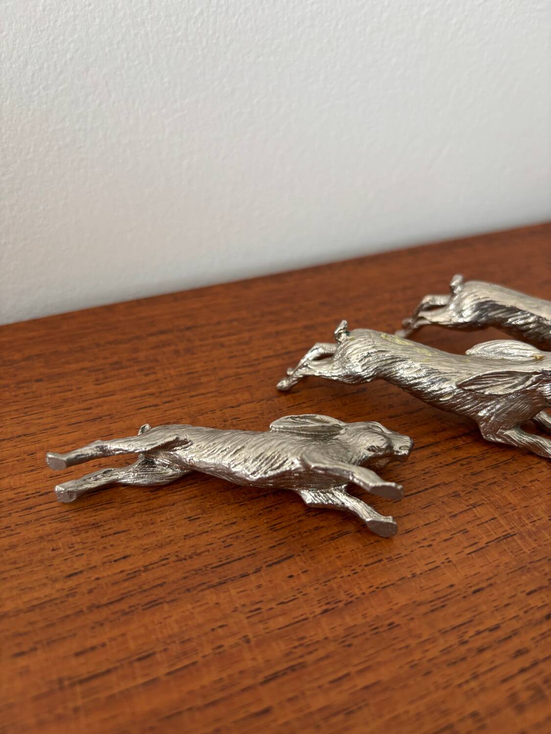 Set of 6 vintage silver-plated knife rests – rabbit shape – style