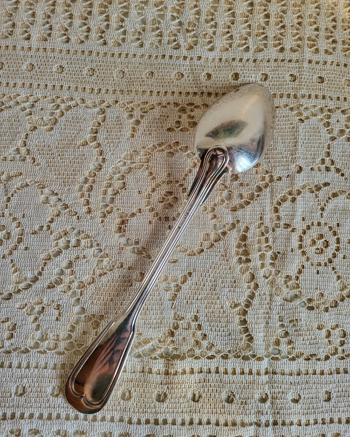 Cuillère de service à Ragout Métal argenté Armand Frénais modèle Filet