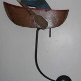 Old fishing counter balance toy in a boat
