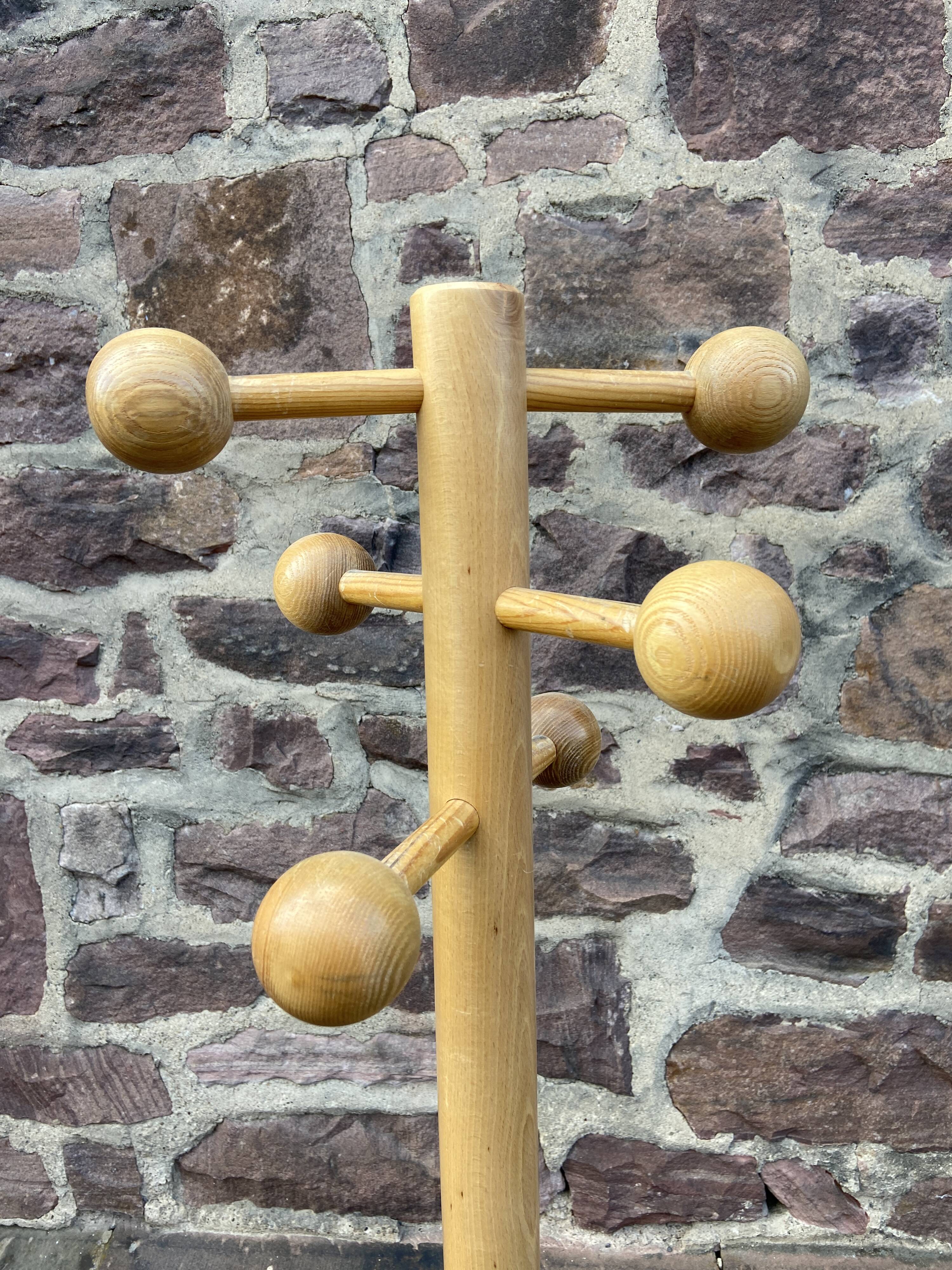 Scandinavian Space Age 1980s Parrot Coat Rack Mid-Century Spiral Hooks