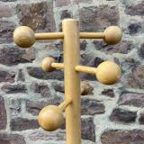 Scandinavian Space Age 1980s Parrot Coat Rack Mid-Century Spiral Hooks