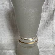 Granulated glass vase