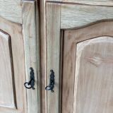 French vintage wooden bookcase