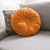 Coussin rond pêche