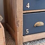 Vintage high sideboard in solid oak