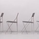 Nuova X-Line Chairs by Niels Jørgen Haugesen for Hybodan AS, Denmark 1970s
