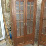 Pair of pine Parisian wardrobes circa 1935