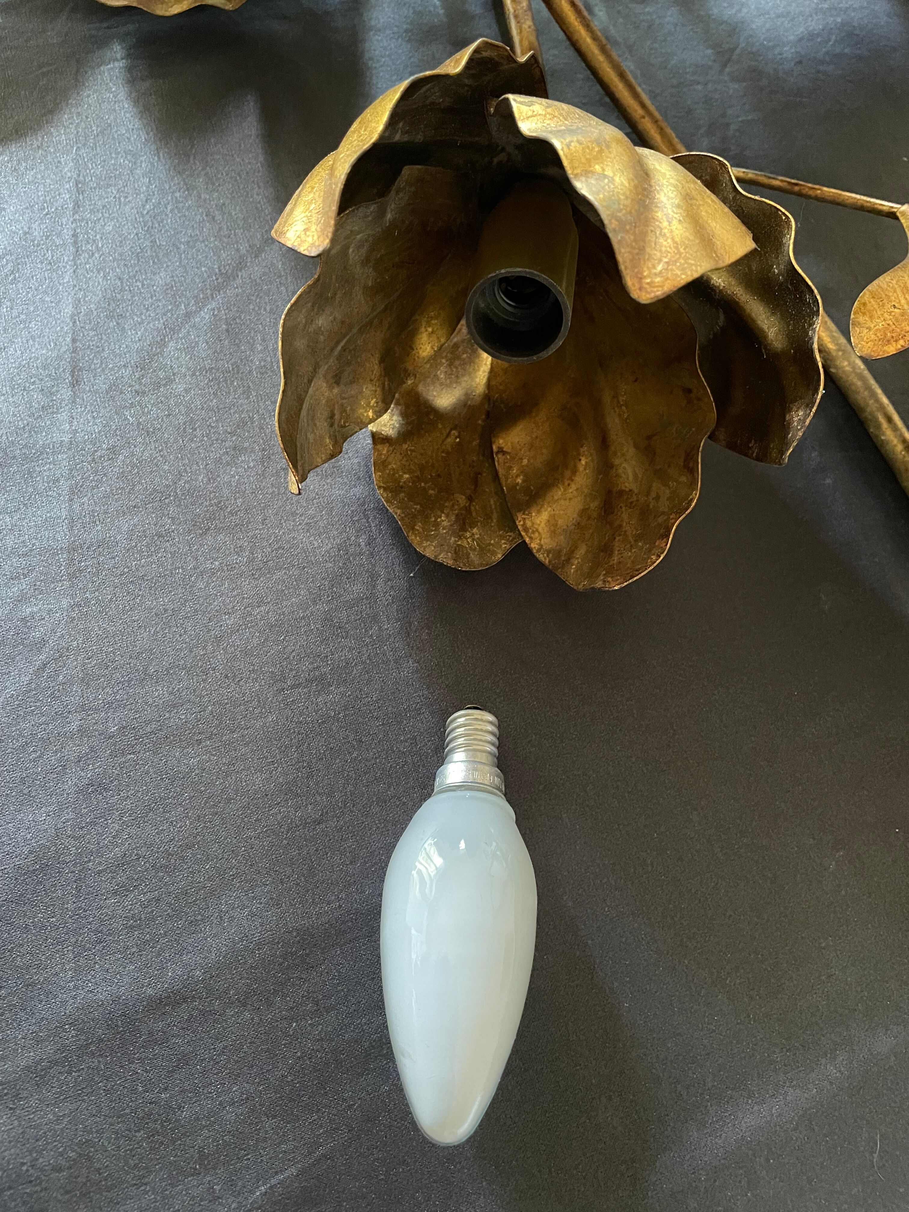 Metal wall lamp by Hans Kögl 1970