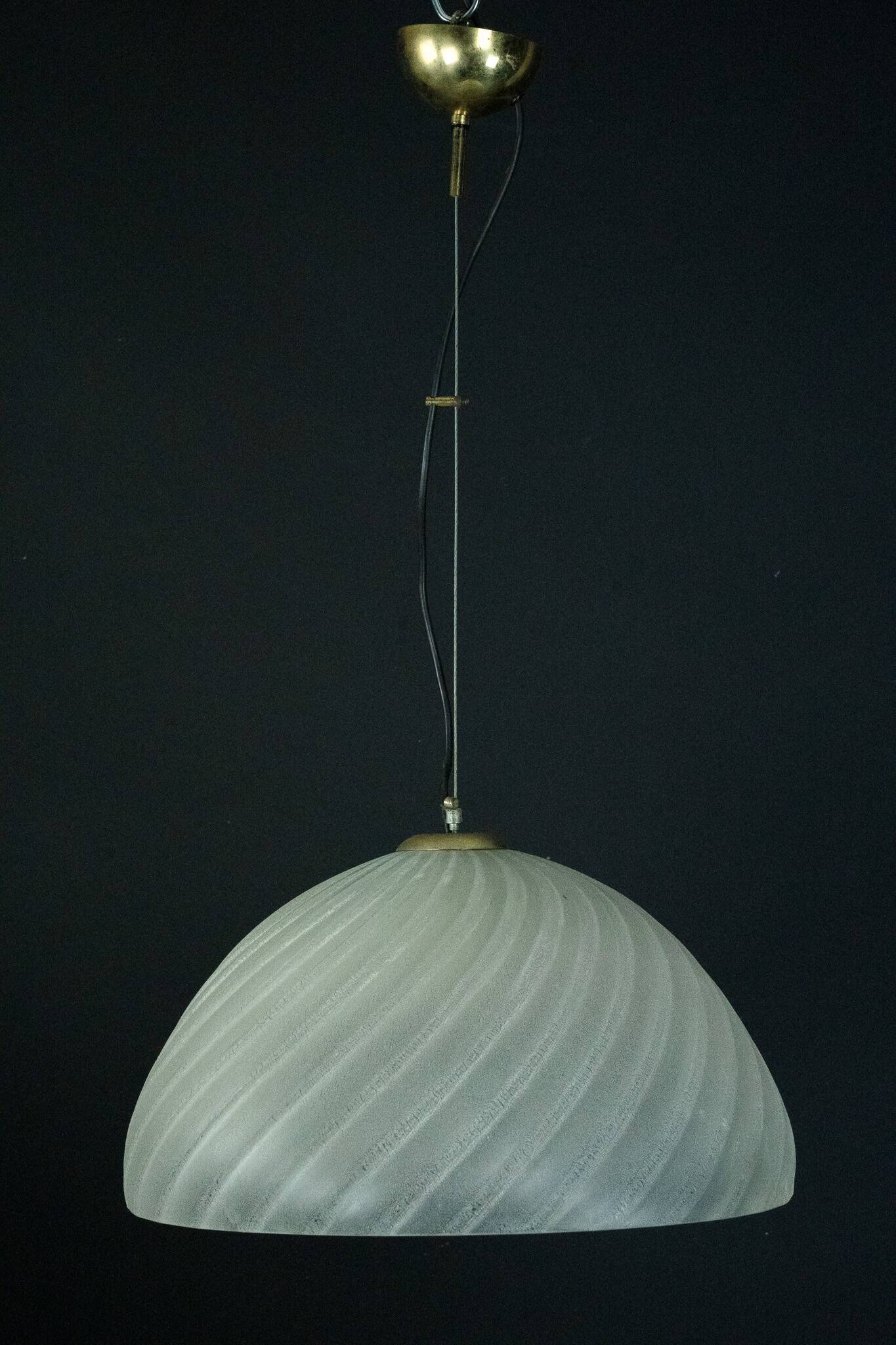 Barbini Murano Glass Pendant Lamp, Early 1980s