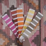 Vintage Turkish rug from Oushak, handwoven 70x710 cm