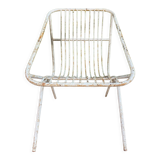 Pair of wrought iron armchairs year 60