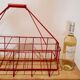 Vintage metal bottle holder