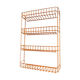 Orange industrial wall shelf